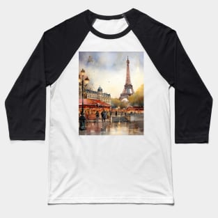 Paris city Baseball T-Shirt